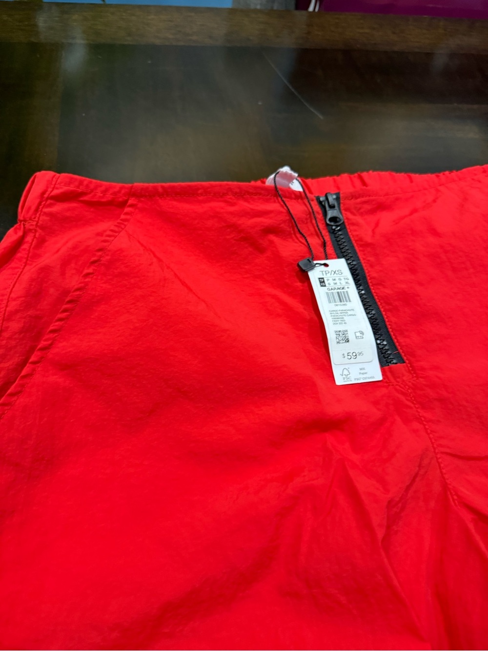 Garage Women Parachute Nylon Zipper Parachute Cargo Pants Size XS - Picture 3 of 10
